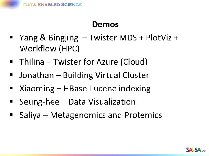 § § § Demos Yang & Bingjing – Twister MDS + Plot. Viz +