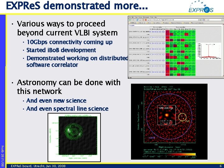 EXPRe. S demonstrated more. . . • Various ways to proceed beyond current VLBI