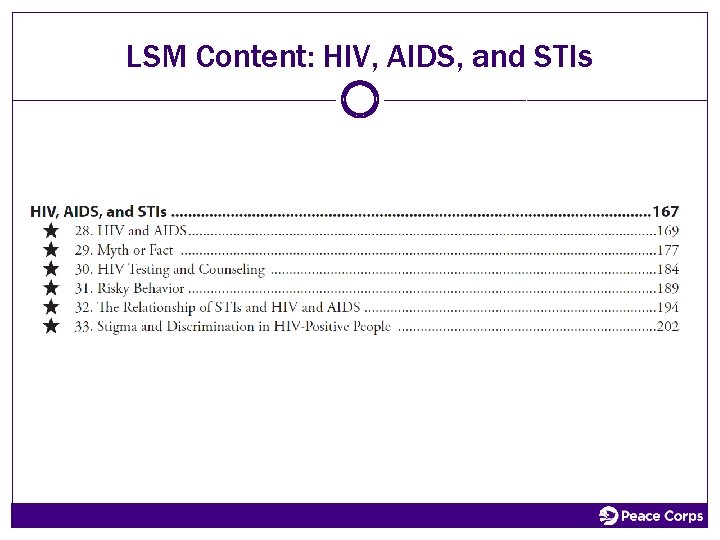 LSM Content: HIV, AIDS, and STIs 