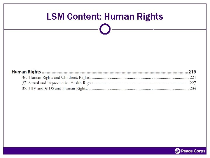 LSM Content: Human Rights 