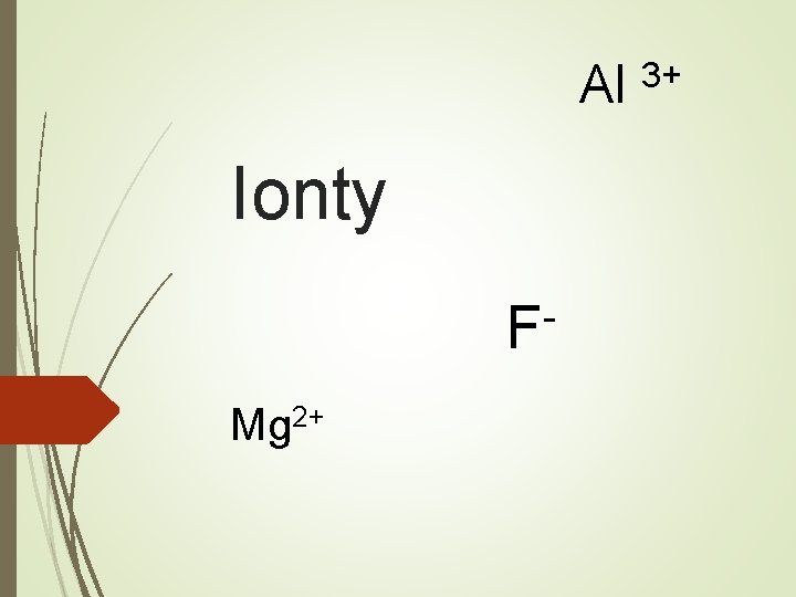 Al Ionty F Mg 2+ 3+ 