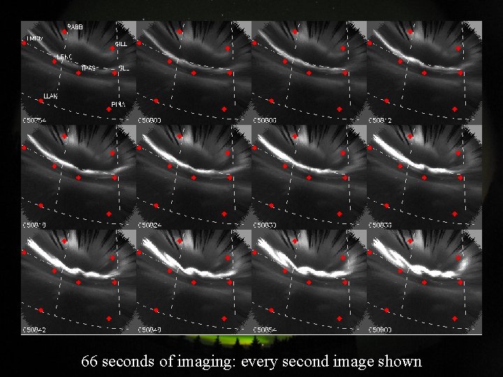 66 seconds of imaging: every second image shown 