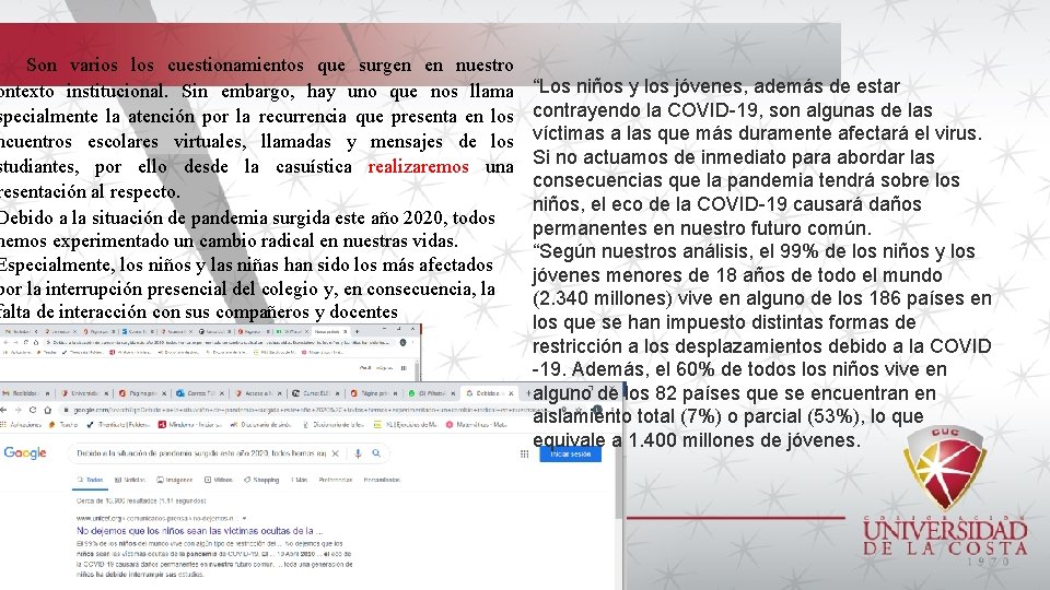 Son varios los cuestionamientos que surgen en nuestro ontexto institucional. Sin embargo, hay uno