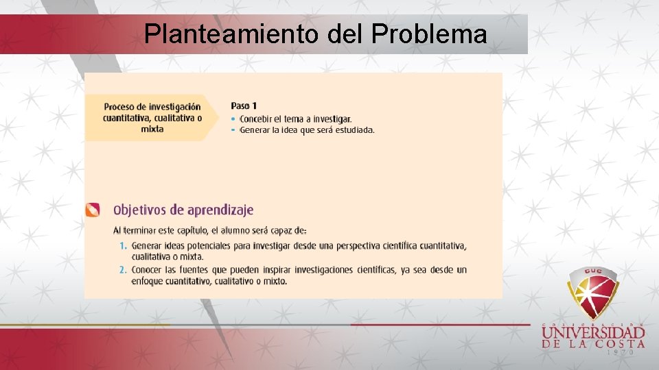 Planteamiento del Problema 