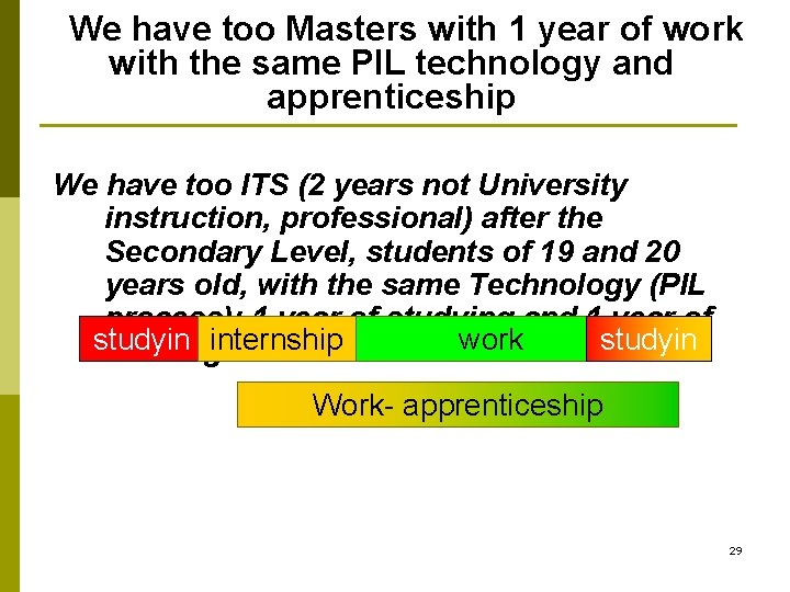 We have too Masters with 1 year of work with the same PIL technology