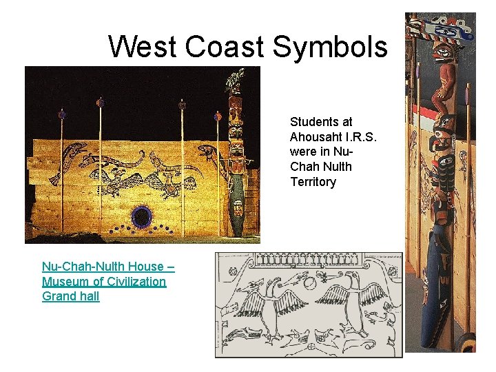 West Coast Symbols Students at Ahousaht I. R. S. were in Nu. Chah Nulth