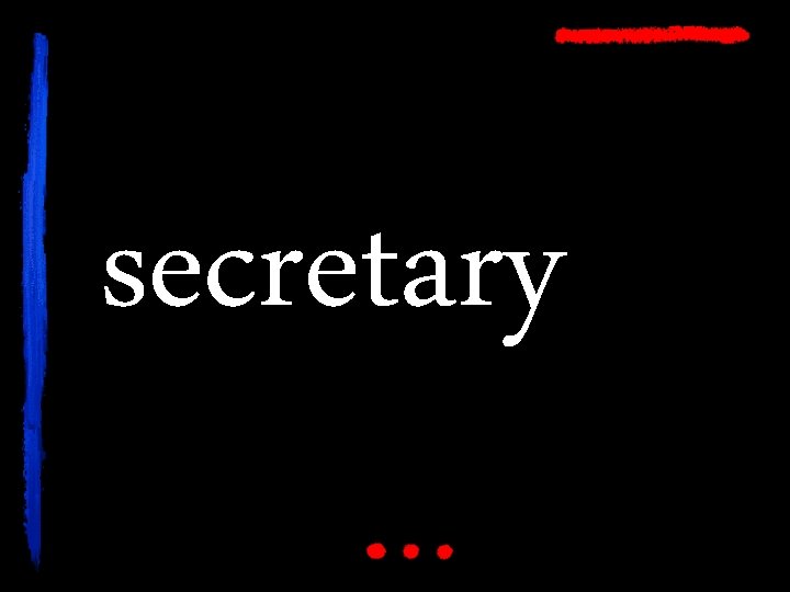 secretary 