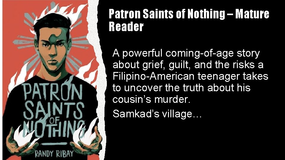 Patron Saints of Nothing – Mature Reader A powerful coming-of-age story about grief, guilt,