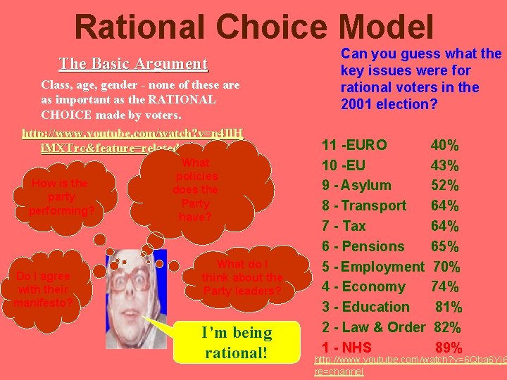 Rational Choice Model The Basic Argument Class, age, gender - none of these are Rational Choice Model The Basic Argument Class, age, gender - none of these are