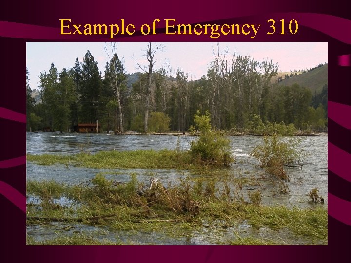 Example of Emergency 310 