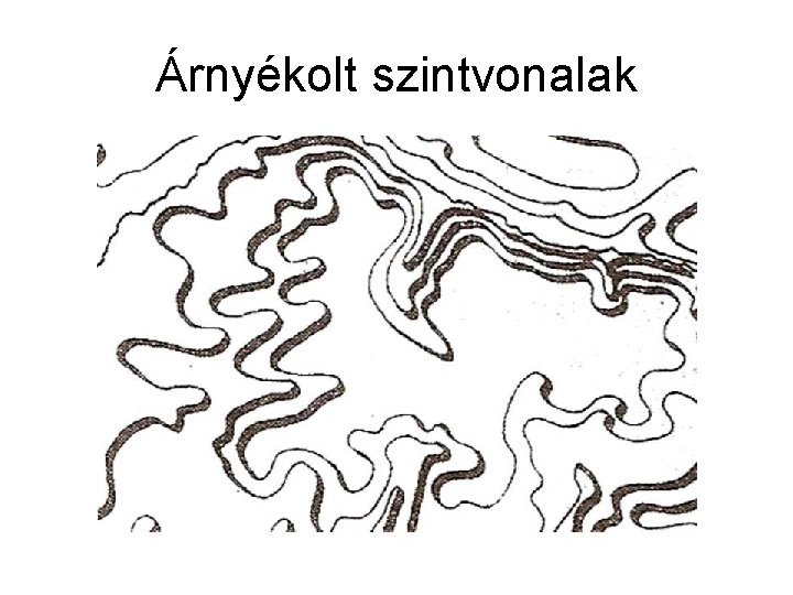 Árnyékolt szintvonalak 