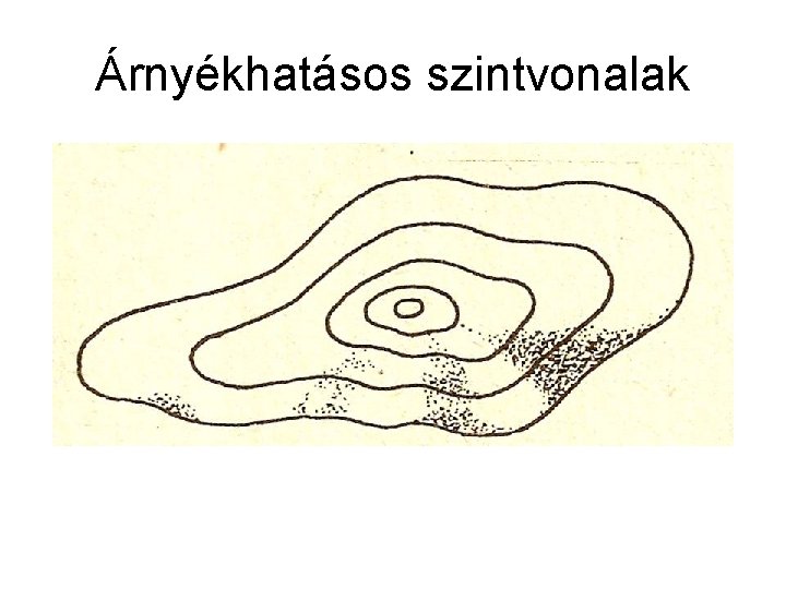 Árnyékhatásos szintvonalak 