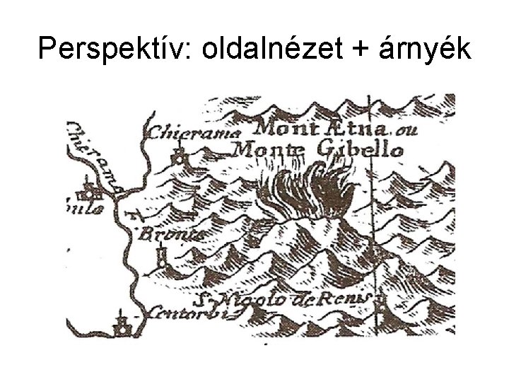 Perspektív: oldalnézet + árnyék 
