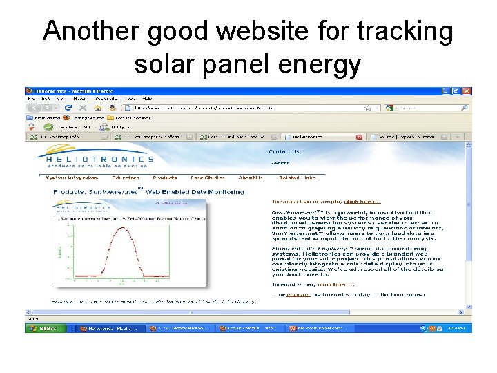 Another good website for tracking solar panel energy 