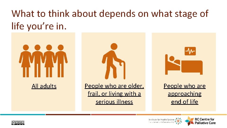 What to think about depends on what stage of life you’re in. All adults