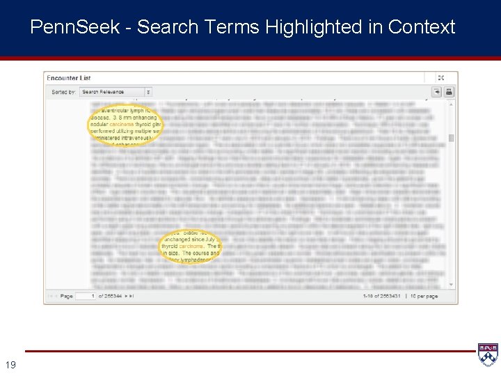 Penn. Seek - Search Terms Highlighted in Context 19 