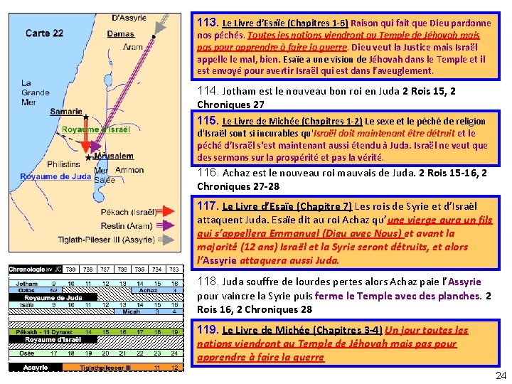 113. Le Livre d’Esaïe (Chapitres 1 -6) Raison qui fait que Dieu pardonne nos