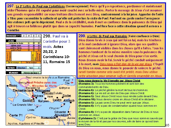 297. La 2 e Lettre de Paul aux Corinthiens (Encouragement) Parce qu’il y a