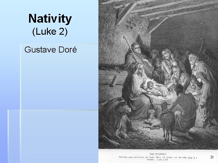 Nativity (Luke 2) Gustave Doré 31 