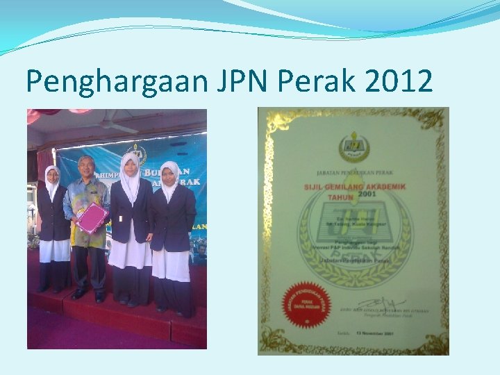 Penghargaan JPN Perak 2012 