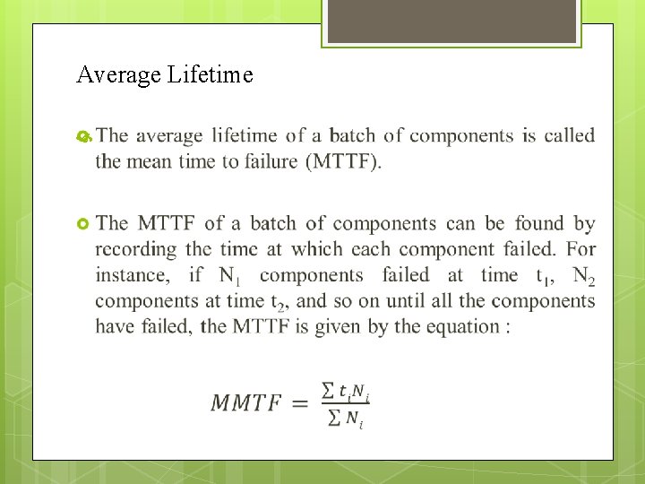 Average Lifetime 