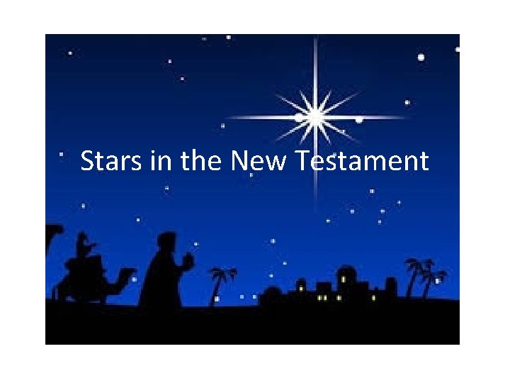 Stars in the New Testament 