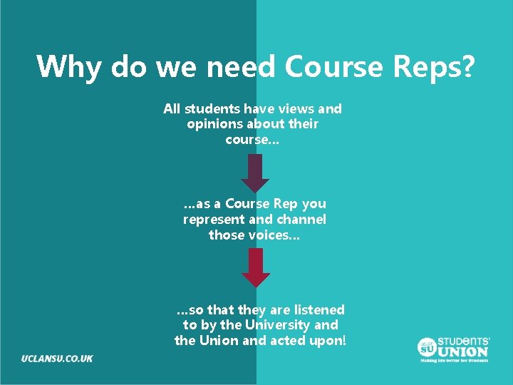 Why do we need Course Reps? All students have views and opinions about their