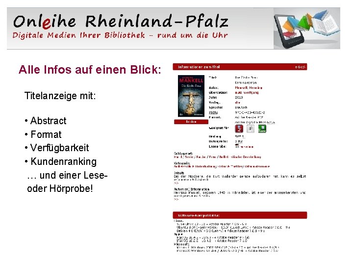 Alle Infos auf einen Blick: Titelanzeige mit: • Abstract • Format • Verfügbarkeit •