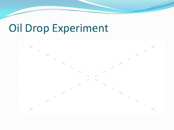 Oil Drop Experiment 