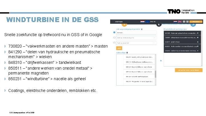 WINDTURBINE IN DE GSS Snelle zoekfunctie op trefwoord nu in GSS of in Google