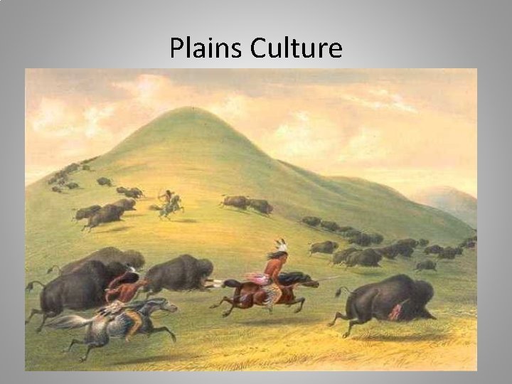 Plains Culture 