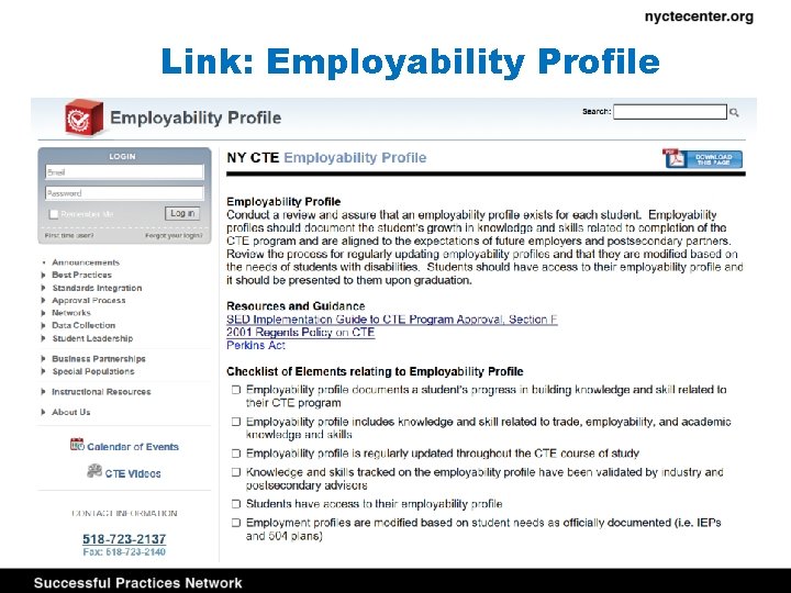 Link: Employability Profile 