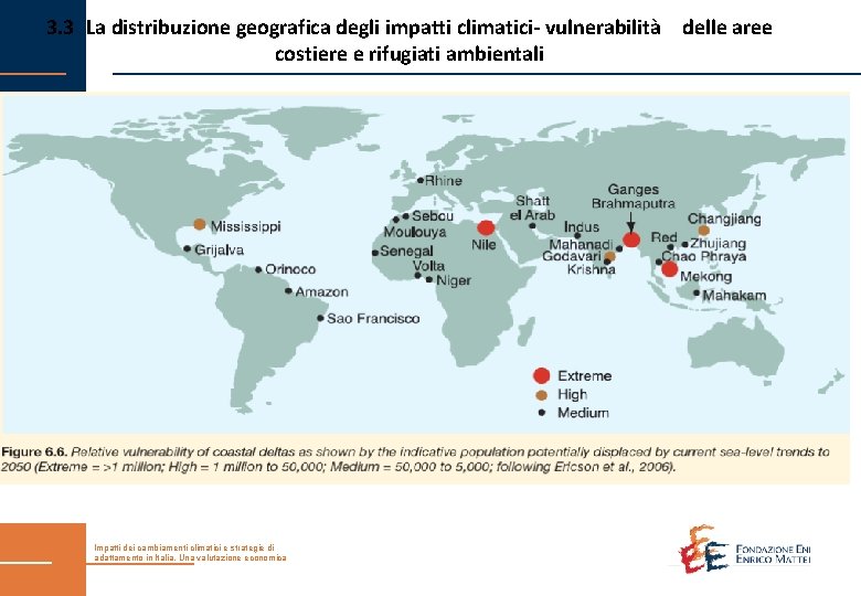 3. 3 La distribuzione geografica degli impatti climatici- vulnerabilità delle aree costiere e rifugiati