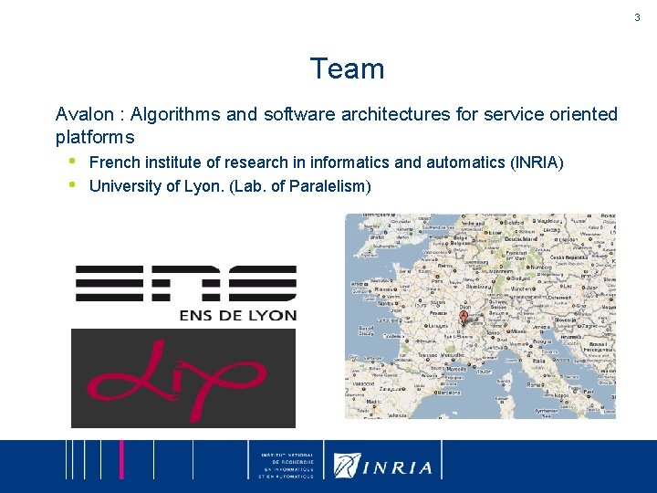 3 Team Avalon : Algorithms and software architectures for service oriented platforms • •