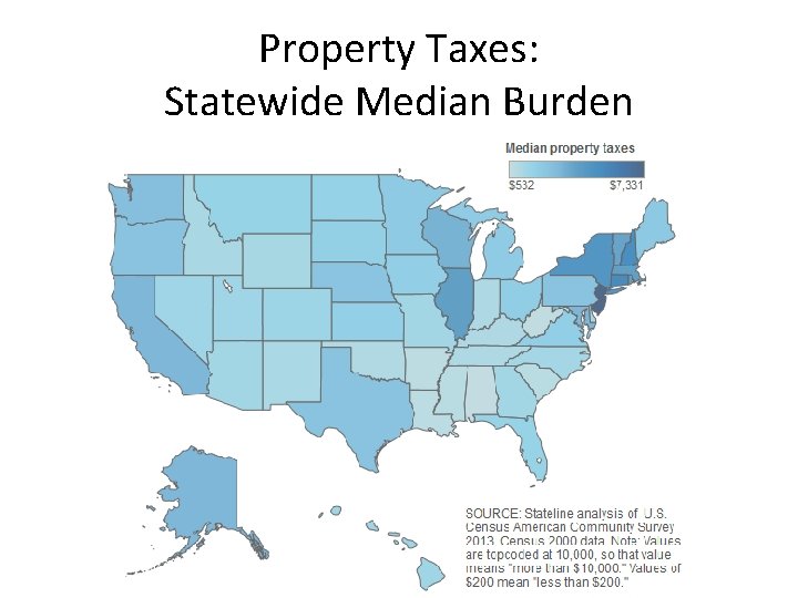 Property Taxes: Statewide Median Burden 