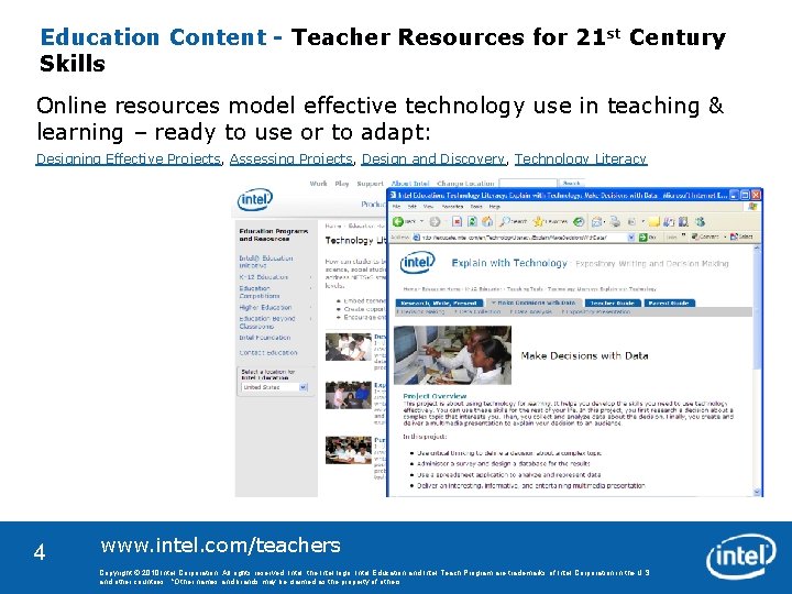 Education Content - Teacher Resources for 21 st Century Skills Online resources model effective