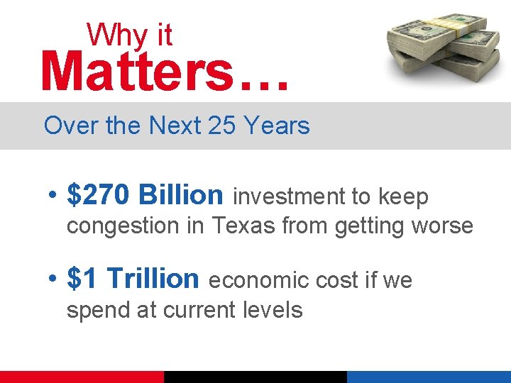 Why it Matters… Over the Next 25 Years • $270 Billion investment to keep