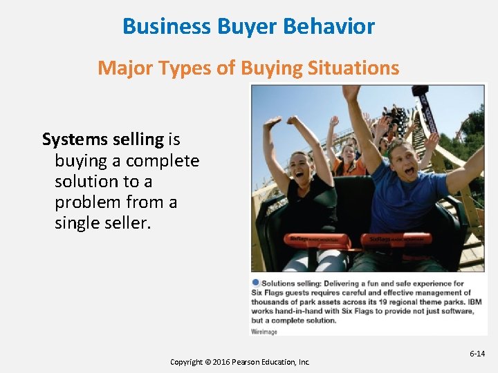 Business Buyer Behavior Major Types of Buying Situations Systems selling is buying a complete Business Buyer Behavior Major Types of Buying Situations Systems selling is buying a complete