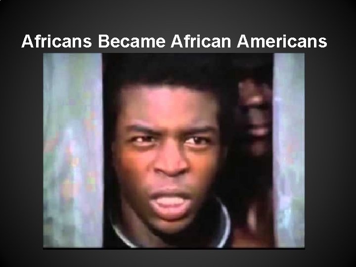 Africans Became African Americans 