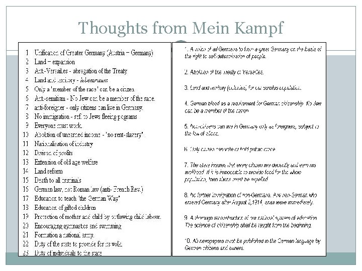 Thoughts from Mein Kampf 