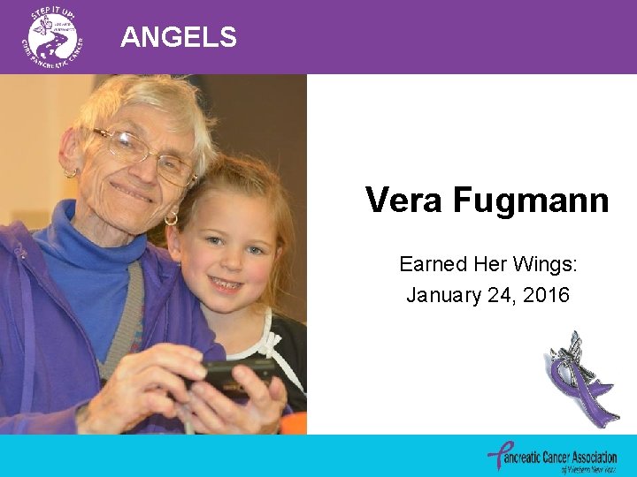 ANGELS Vera Fugmann Earned Her Wings: January 24, 2016 