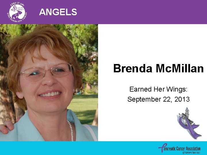 ANGELS Brenda Mc. Millan Earned Her Wings: September 22, 2013 