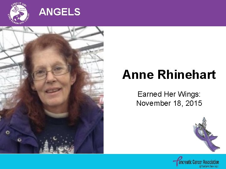 ANGELS Anne Rhinehart Earned Her Wings: November 18, 2015 