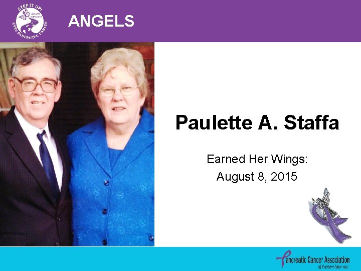 ANGELS Paulette A. Staffa Earned Her Wings: August 8, 2015 