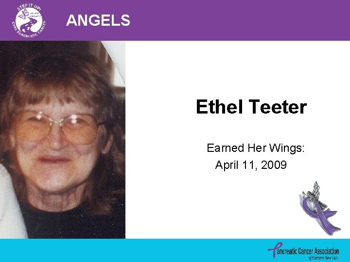 ANGELS Ethel Teeter Earned Her Wings: April 11, 2009 