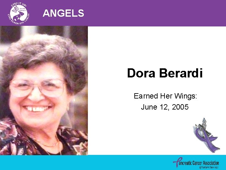 ANGELS Dora Berardi Earned Her Wings: June 12, 2005 