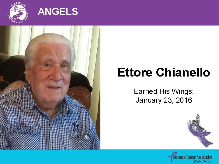 ANGELS Ettore Chianello Earned His Wings: January 23, 2016 