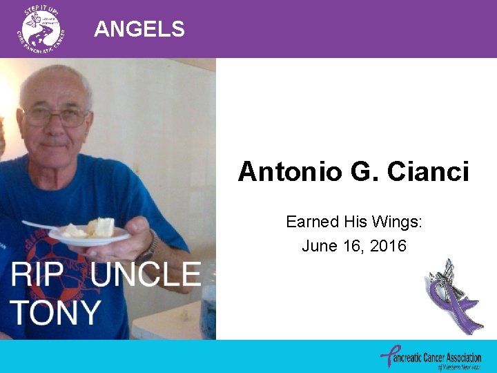 ANGELS Antonio G. Cianci Earned His Wings: June 16, 2016 