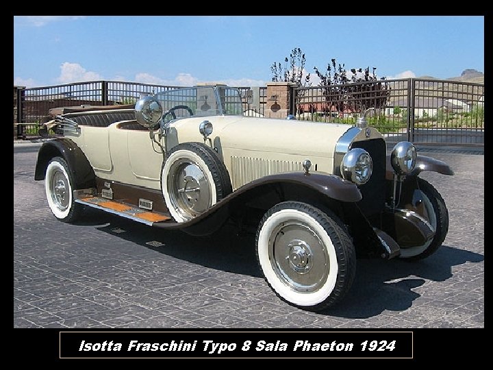 Isotta Fraschini Typo 8 Sala Phaeton 1924 