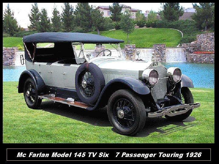 Mc Farlan Model 145 TV Six 7 Passenger Touring 1926 